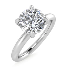 14K White Gold Lab Grown Diamond 1 1/2 Ct.Tw. Round Shape Certified Engagement Ring (Center 1.5ct)