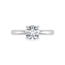 14K White Gold Lab Grown Diamond 1 1/2 Ct.Tw. Round Shape Certified Engagement Ring (Center 1.5ct)