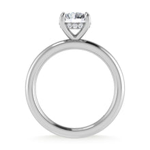 14K White Gold Lab Grown Diamond 1 1/2 Ct.Tw. Round Shape Certified Engagement Ring (Center 1.5ct)