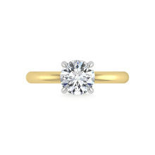14K White Gold Lab Grown Diamond 1 1/2 Ct.Tw. Round Shape Certified Engagement Ring (Center 1.5ct)