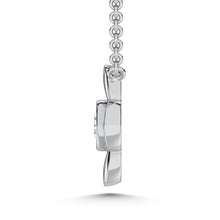 10K White Gold Lab Grown Diamond 1/20 Ct.Tw. Fashion Necklace