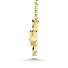10K Yellow Gold Lab Grown Diamond 1/20 Ct.Tw. Fashion Necklace