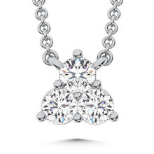 10K White Gold Lab Grown Diamond 1/5 Ct.Tw. Fashion Necklace