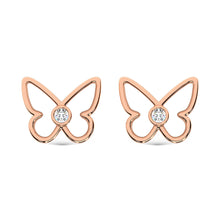 10K Rose Gold Lab Grown Diamond 1/10 Ct.Tw. Fashion Earrings