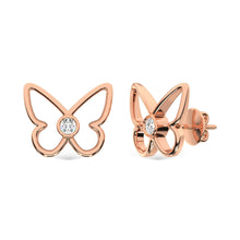 10K Rose Gold Lab Grown Diamond 1/10 Ct.Tw. Fashion Earrings