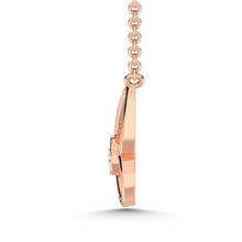 10K Rose Gold Lab Grown Diamond 1/20 Ct.Tw. Fashion Necklace
