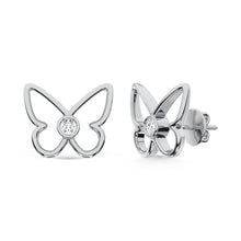 10K White Gold Lab Grown Diamond 1/10 Ct.Tw. Fashion Earrings