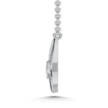10K White Gold Lab Grown Diamond 1/20 Ct.Tw. Fashion Necklace