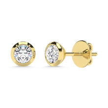 10K Yellow Gold Lab Grown Diamond 1/5 Ct.Tw. Solitaire Earrings