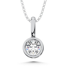 10K White Gold Lab Grown Diamond 1/6 Ct.Tw. Fashion Pendant
