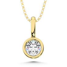 10K Yellow Gold Lab Grown Diamond 1/6 Ct.Tw. Fashion Pendant