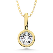 10K Yellow Gold Lab Grown Diamond 1/6 Ct.Tw. Fashion Pendant