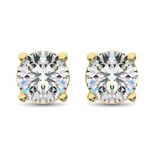 14K Yellow Gold Lab Grown Diamond 9/10 Ct.Tw. Solitaire Studs