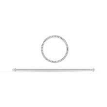 Sterling Silver Lab Grown Diamond 3 Ct.Tw. Illusion Bracelet