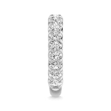 14K White Gold Diamond 1 7/8 Ct.Tw. Oval Shape Three Forth way Wedding Band