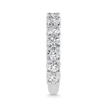 14K White Gold Diamond 2 1/4 Ct.Tw. Round Shape Three Fourth Wedding Band